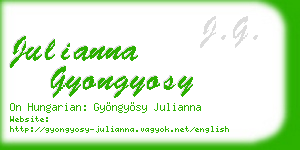 julianna gyongyosy business card