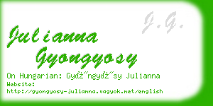 julianna gyongyosy business card